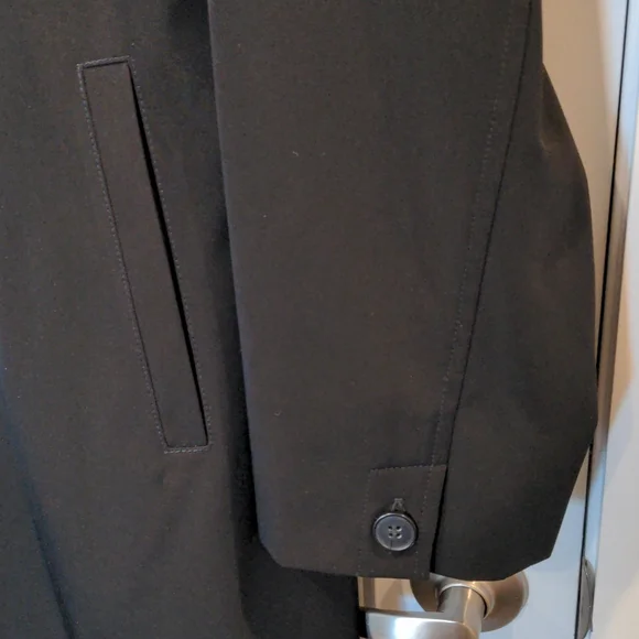 Kenneth Cole New York Black raincoat size small - Picture 6 of 14